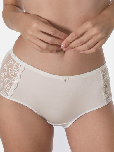 Kalhotky s vyšším pasem FAMOUS EMBROIDERY Kalhotky s vyšším pasem FAMOUS EMBROIDERY