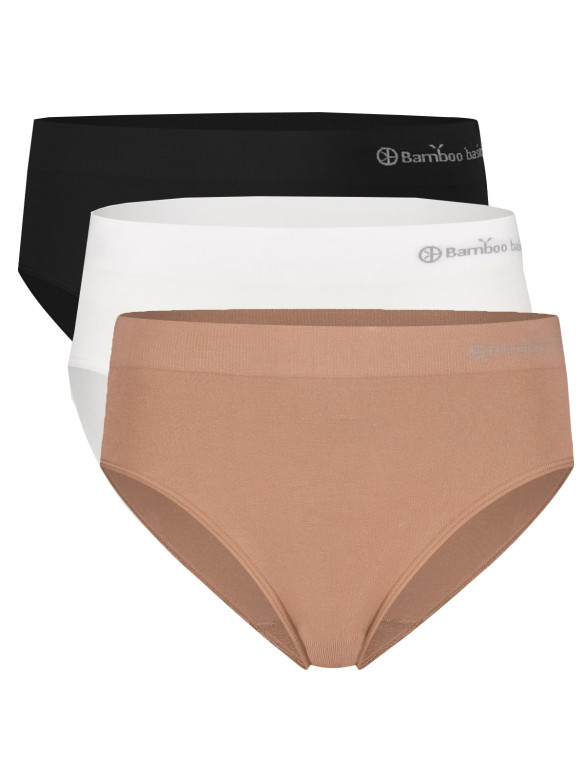 3-PACK  Kalhotky vyšší bezešvé